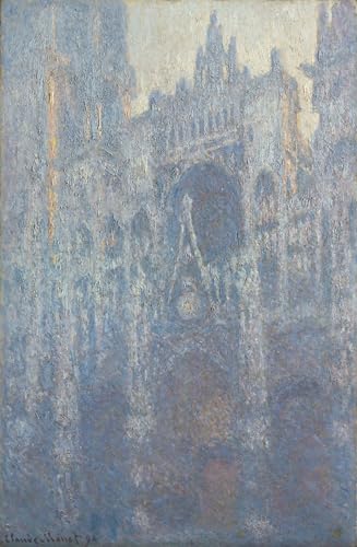 Peinture murale Rouen Monet grand format 60x90 décoration salon