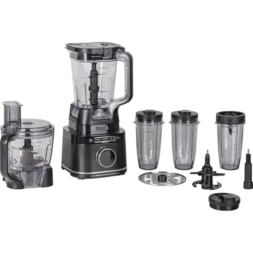 Ninja Detect Power 3-in-1 Blender Pro 1200W, Mixing Bowl, Blade, Individual Cup, Container, Knead, Chopping & Mixing, Black, TB401EU