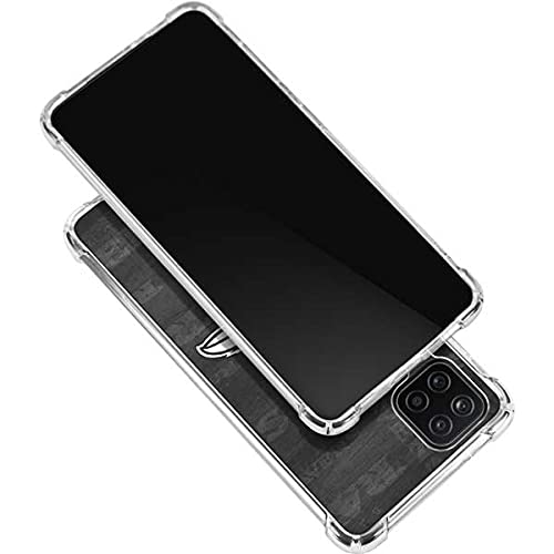 Skinit Clear Phone Case Compatible with Galaxy A12 - Officially Licensed NFL Baltimore Ravens Black & White Design