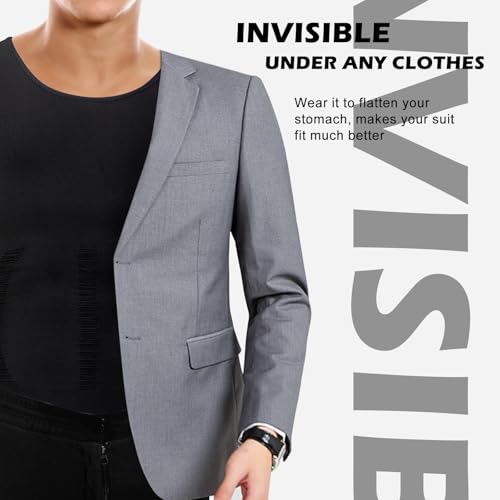 Gynecomastia Compression Shirts, Mens Slimming Body Shaper Vest, Tummy Control Undershirts 5