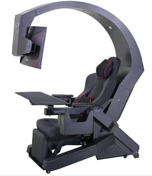 Imperatorworks IW 320 Brand Racing Gaming Chair, Computer Chair for Office and Home; Regular for 3 Screens or Upto 5 Monitors with Vibration massasge