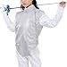 EVTSCAN Fencing Lame Adjustable Collar Three Dimensional Cutting Metal Right Hand Fencing Metallic Lame for Competition Training (50)