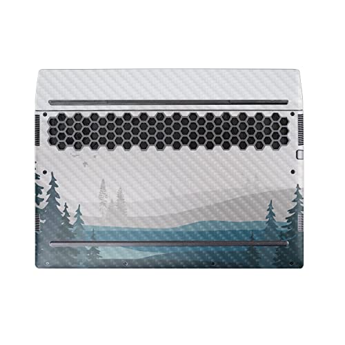 Image of MightySkins Carbon Fiber Skin Compatible with Alienware M17 R5 (2022) Full Wrap Kit - Tundra | Protective, Durable Textured Carbon Fiber Finish | Easy to Apply & Change Styles | Made in The USA