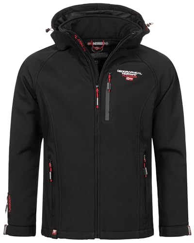 Veste softshell homme Geographical Norway noire XXL pour mi-saison et pluie