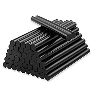 Szxmdkh 50 Stück Heißklebestifte Schwarz 7x100mm
