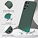 GiiYoon Silicone Case Compatible with Samsung Galaxy S21 Ultra 5G, Full Body Silky Soft Touch Phone Case with Camera Protection, Shockproof Cover with Microfiber Lining, Green