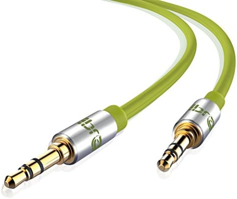 Aux Cable 1M 3.5mm Stereo Pro Auxiliary Audio Cable - for Beats Headphones Apple iPod iPhone iPad Samsung LG Smartphone MP3 Player Home/Car etc - IBRA Orange