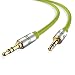Produktbild Aux Kabel [ 5m ] - IBRA Stereo Audio Klinkenkabel 5m - 3,5mm Klinken Stecker zu 3,5mm Klinken Stecker - für Kopfhörer,iPhone, Heim/KFZ Stereoanlagen, Smartphones, MP3 Player und mehr - Grün