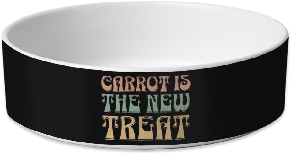 Carrot Treat Pet Bowl - Unique Supplies for Pets - Funny Items for Pets