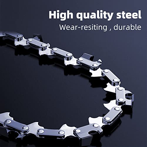 Fifchall [4 Pieces] 6 Inch Mini Chainsaw Chain, 6 Inch Replacement Chains For Cordless Electric Portable Mini Chainsaw, Guide Saw Chain For Wood Branch Cutting Mini Chainsaws (37 Drive Links) #TOP1