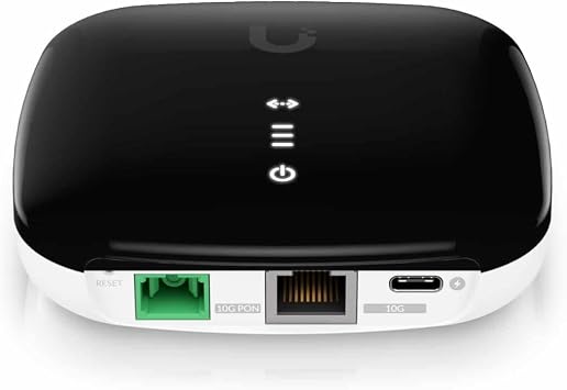 UBIQUITI UISP Fiber XGS, Optical Network Can Deliver 10 Gbps Uplink/Downlink Speeds Over Distances Up to 20 km, (1) XGS-PON Port