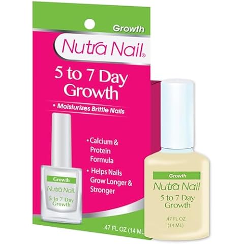 Nutra Nail 5 to 7 Day Growth Treatment - Fast Keratin Nail Hardener & Nail Strengthener for Thin Nails, Brittle & Damaged (0.47 Fl Oz) Cover