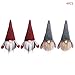 Produktbild fifijuanC 4 Teile/Satz Schwedische Wichtel Santa Dolls Long Hut Elf Weihnachten Tomte Nisse Figur Aus Weihnachtsfigur Weihnachts Dekor