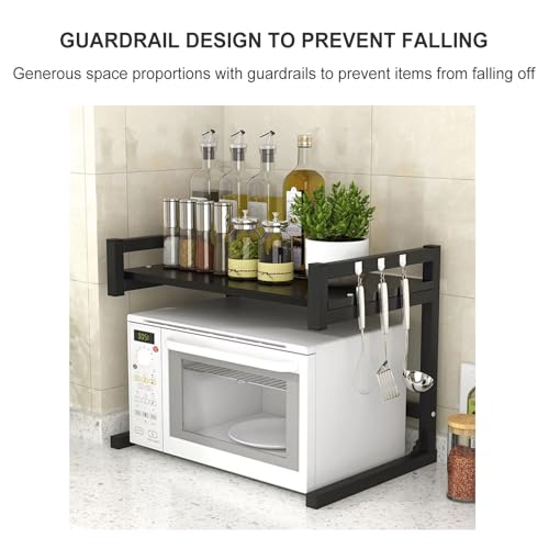 Heavy Duty Forno a microonde Rack con ShelfMetal Baker's Rack per Cucina Storage & nizationSturdy Kitchen nizer Stand per elettrodomestici - immagine 4