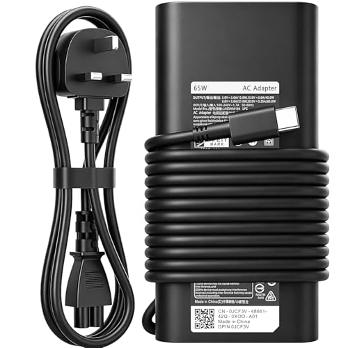 Image of 65W USB C Laptop Charger Compatible with Dell Latitude 5420 5430 5440 5450 5520 5530 5540 5550 7330 7420 7430 7440 7520 9420 XPS 13 Type C Power Adapte