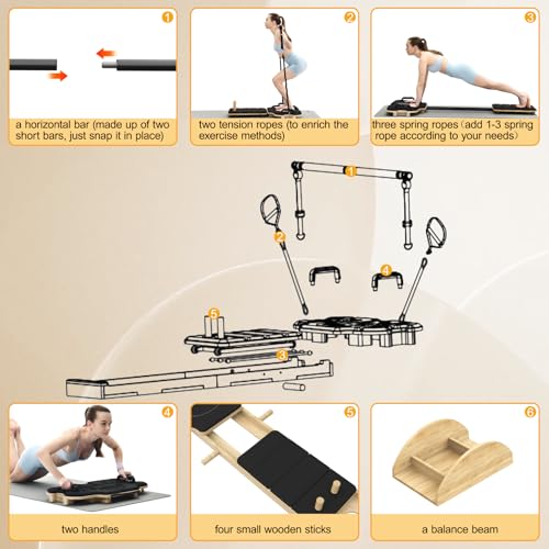LAMATILOVE Pilates Reformer Machine の商品画像 6
