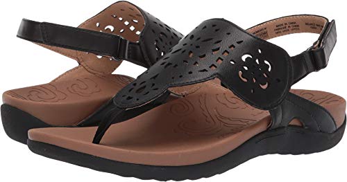 Image of Rockport Women's Ridge Circle Sling Slide Sandal, Black, 7.5 UK