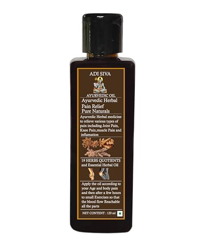 Adi Siva Ayurvedic Massage oil for Arthritis pain Relief [120 ML] best pain relief massage oil for Knee pain oil Leg Muscle Joint Chronic pain Clove Cinnamon Mahanarayan Nirgundi -23 Herbs (B0CRRWZ4MN) Amazon Price History, Amazon Price Tracker