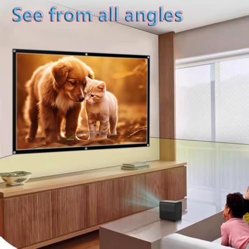 Pantalla para proyector portátil 120" 16:9 plegable miniatura 2