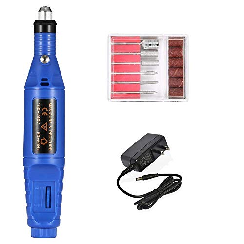 Image of DIY Crafts Nail Art Drill Kit File Professional Electric Manicure Pedicure Drill Sander Pen Nail Art Grinder with Multi Sanding Bits and Power Adapter (Design No # 3, Nail Art Drill)