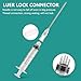 5ml/CC Luer Lock injection Syringe with needle for Scientific Labs and Industrial Dispensing, Fountain Pen Refill,Ink,Glue Application,Liquid Dispensing and Measuring, Pet Food Feeding,Refilling Ink Cartridges,CISS