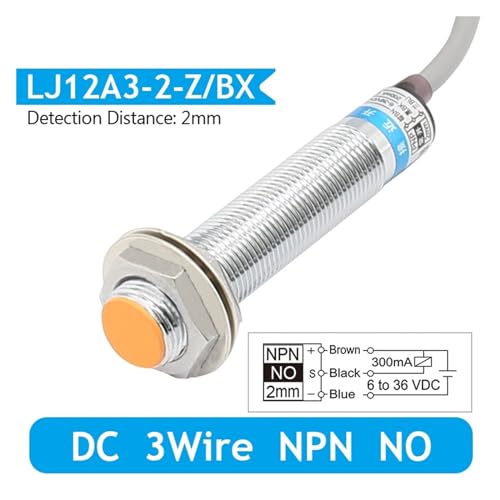 Interrupteur M12 inductif LJ12A3-2 detection precision 2mm CC CA