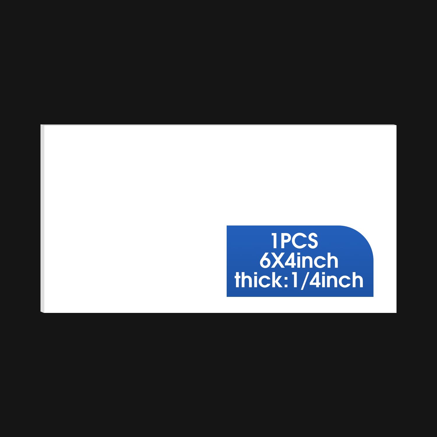 White ABS Plastic Sheets - 4 Pack for Crafts & DIY -16