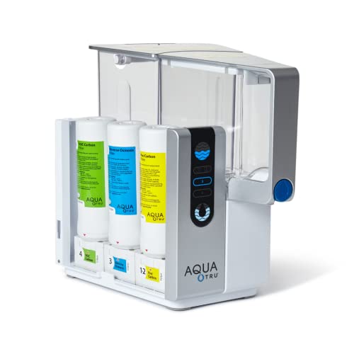 AquaTru Water Purification Unit - Certified NSF/ANSI Standards, Removes 83 Contaminants, No Plumbing Required, Cost-Effective, Environmentally Friendly