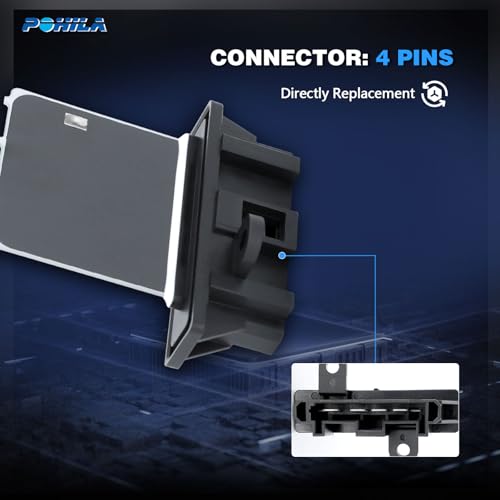 Image of HVAC Blower Motor Fan Resistor Compatible with Nissan Versa 2012 2013 2014 2015 2016 2017 2018 Replaces P1866 RU916 RU-916 27150EY00A JA1988