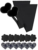 RIFAUM 2-Pack Invisible Underwear Thong Panty Liners for Women C-String Thongs Reusable Adhesive Panties Strapless Thong for Wedding Dress Outfit Swimwear - Black