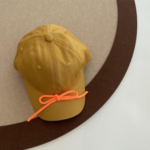 Kids Colorful Bow Baseball Hats Colorful Bow Versatile Hats for Spring Breathable Hat for Adults Casual Sport3