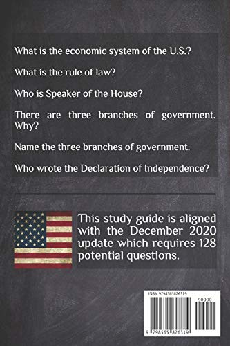 U.S. Citizenship Exam Study Guide - English: 128 Questions You Need To Know