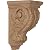Ekena Millwork CORW03X04X07ACAL 3 1/2-Inch W x 4-Inch D x 7-Inch H Small Acanthus Wood Corbel, Alder