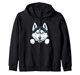 Photo Gallery carino husky sbirciando cucciolo divertente siberian husky amante dei cani felpa con cappuccio Photo Gallery carino husky sbirciando cucciolo divertente siberian husky amante dei cani felpa con cappuccio
