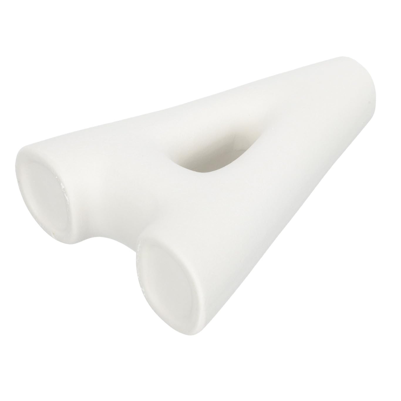 Jarrón blanco de cerámica decorativo chic para mesas
