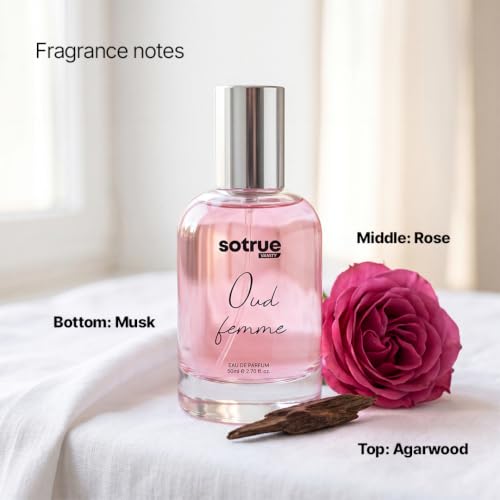Image of Sotrue Oud Femme Perfume for Women | Long Lasting | Gift for Women | Premium Fragrance | EDP | 50ml