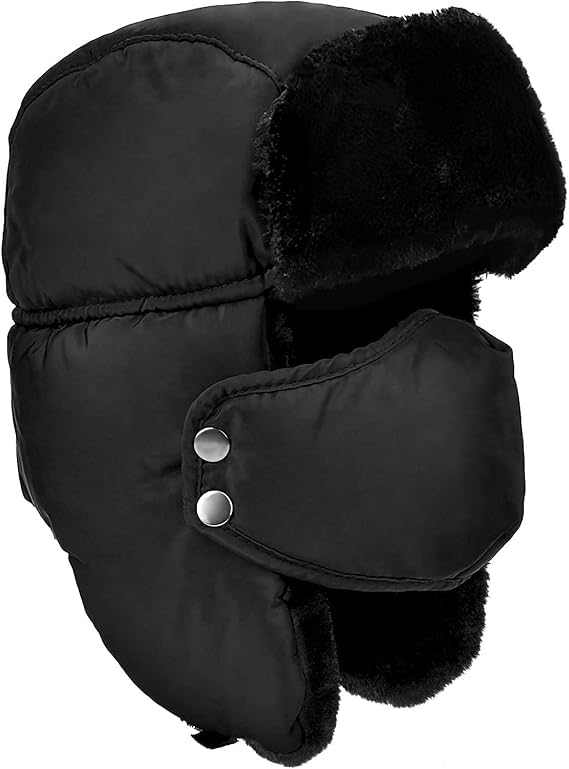 balaclava trapper hat russian warm woolen winter cap soft snow cap for unisex adult with ear flaps (multicolor)