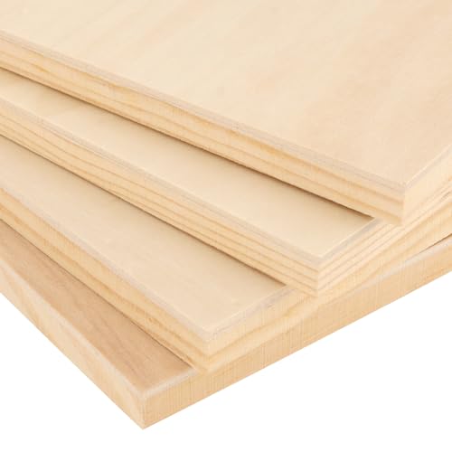JIEHIN 15 Stück 20x20 cm Holz Leinwand Quadratisch, Leinwand Bretter Holz Malgrund Leinwand Rahmen Malplatte, unlackierte Holzplatten Holztafeln zum Malen, Zeichnen, Kunsthandwerk