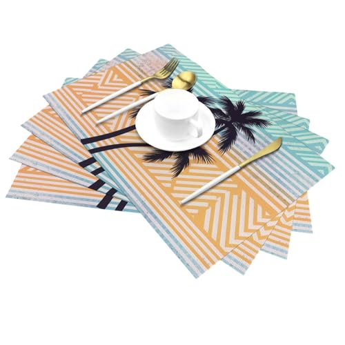 Set de table PVC résistant à la chaleur et lavable antidérapant x6 - 3