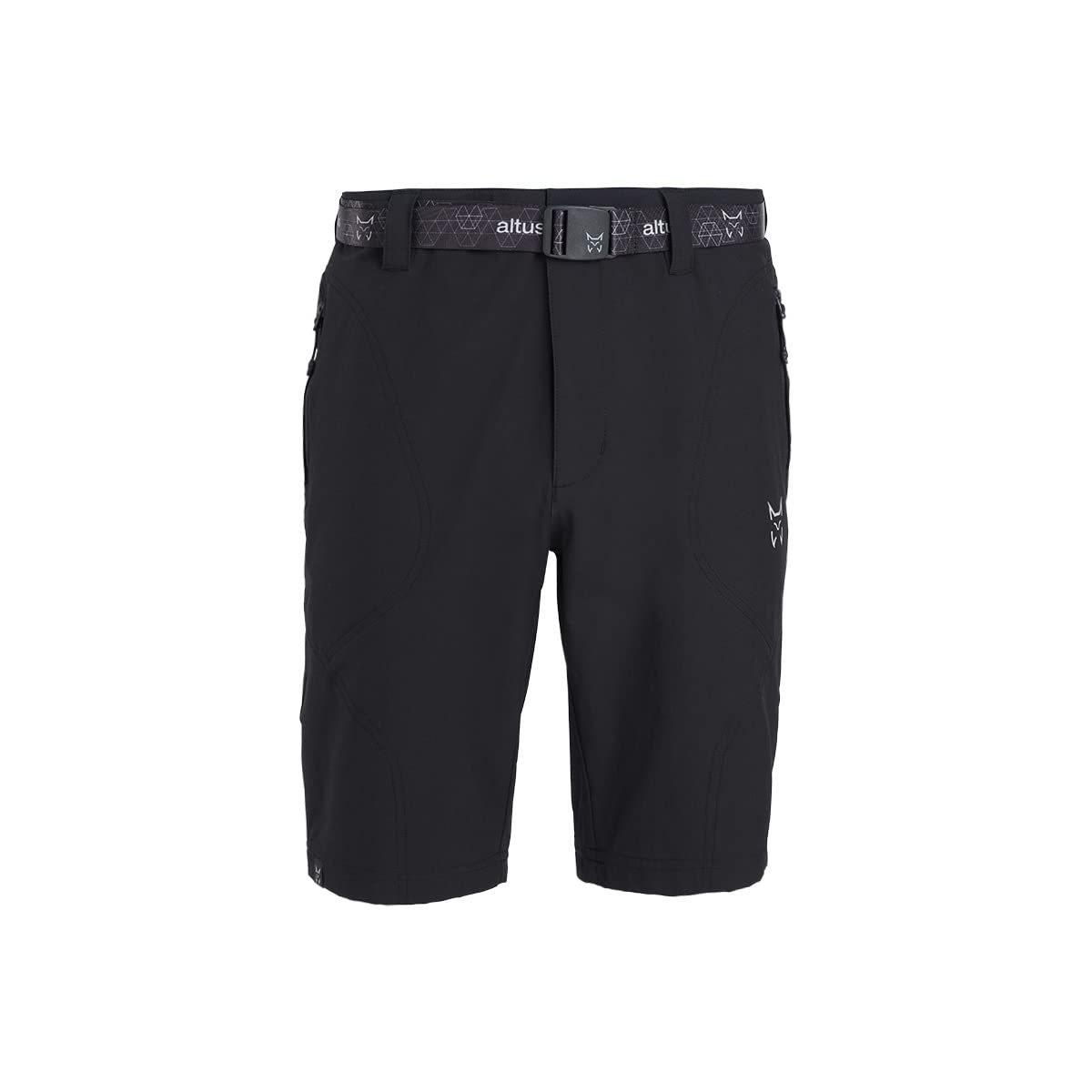 ALTUS Taupo I30 - Pantalones Cortos de Trekking para Hombre, Shorts Técnicos Elásticos de Secado Rápido para Senderismo y Montaña, Incluye Cinturón y Bolsillos con Cremallera.