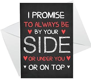 CHEEKY Rude Valentines Anniversary Card For Him Her Boyfriend Girlfriend Husband