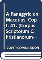 A Panegyric on Macarius: T. 9042904569 Book Cover