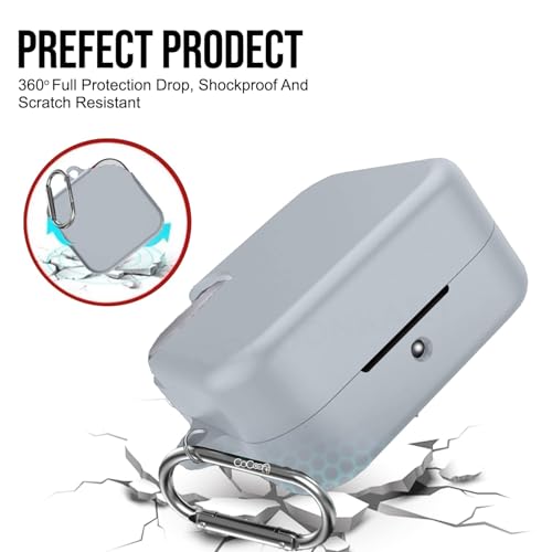 Image of Soft Silicone Case Cover for CMF by Nothing Buds Pro 2 | Buds 2 | Buds 2 Plus (Grey)