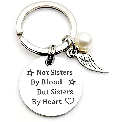 Friends Gift Keyring,Best Friends Keychain Friendship Keyring Graduation Gifts,Best Friends Gifts Keychain with Gift Box,Birthday Gift Keychain for Good Friends and Sisters Cover
