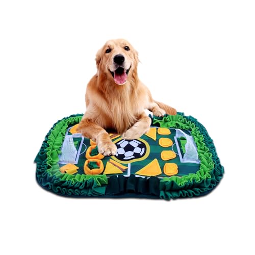HurLuksi Snuffle Mat for Dogs, 70x50 cm Interactive Dog Feeding Mat for Stress Relief and Training, Intelligence Puppy Snuffle Game Encourages Natural Foraging Skills and Slow Eating