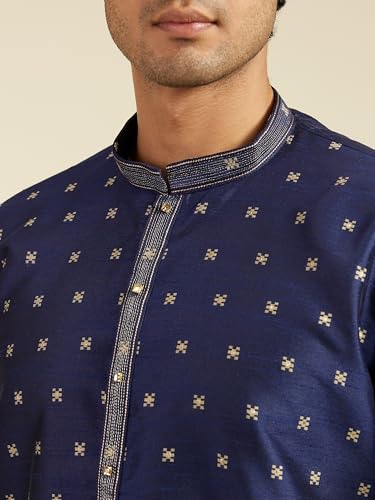 Image of DIWAS BY MANYAVAR Men's Art Silk Jacquard Weave Kurta (1pc)