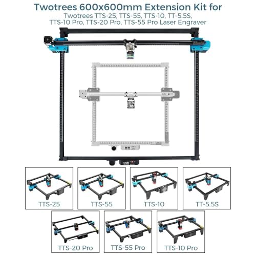 Zone de gravure augmentée avec le kit d'extension Twotrees 600x600