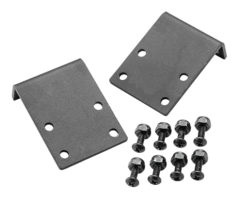 Rockler Hinge Brackets for Rock-Steady Shop Stands – Steel Hardware Brackets for Adding Cabinet Doors, Compatible with 32mm Euro Concealed Hinges, Inset or Overlay Mount, Pair