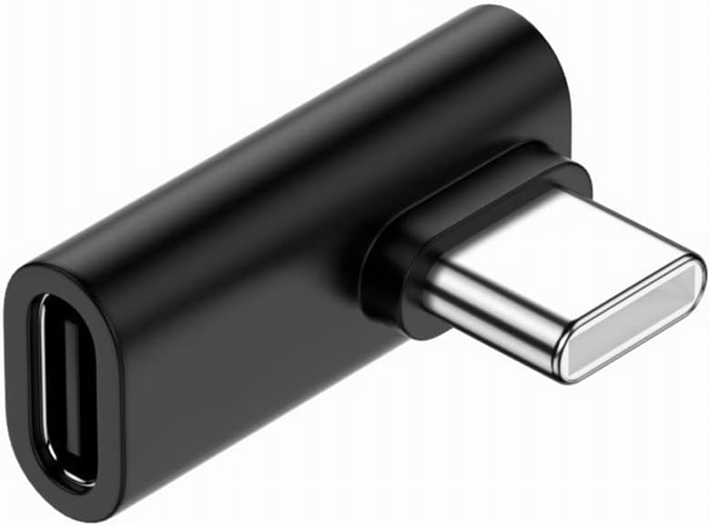 RuhZa 90 Degree Right & Left Angled USB 3.1 Type-C Male to Female Extension Adapter for Laptop & Tablet & Phone (B0CJFM948H) Amazon Price History, Amazon Price Tracker