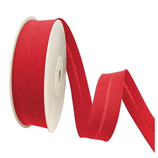 TEXTEX = Bies de 30mm de Ancho. 50% Algodón y 50% Poliéster. Pieza de 10m - ( Rojo Ferrari)